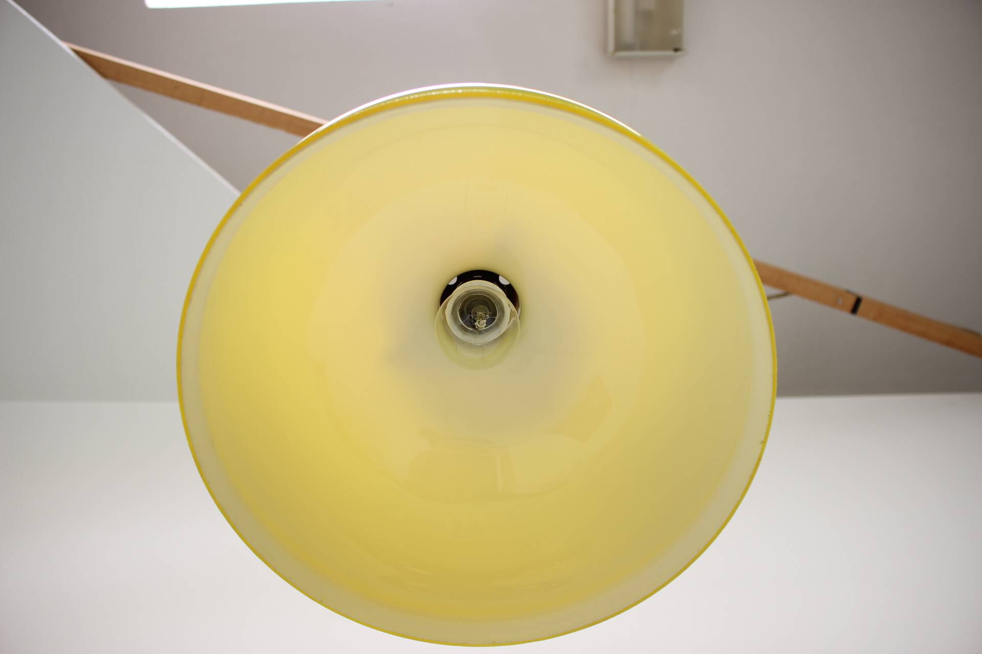 1970's Glass Chandelier, Czechoslovakia