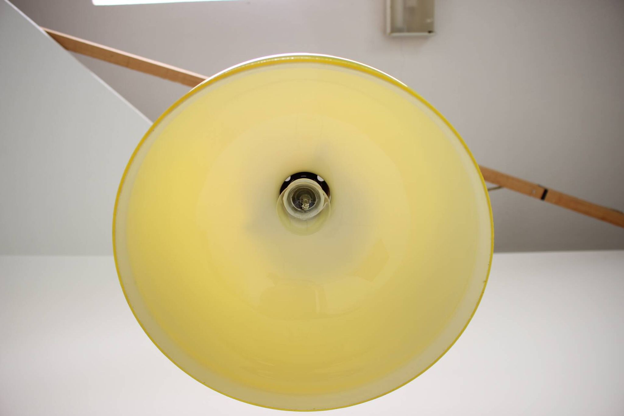 1970's Glass Chandelier, Czechoslovakia