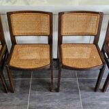 Set of 4 Baumann chairs, 1970s