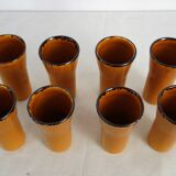 Vintage orangeade service signed Claude Paci, Vallauris, 1970s