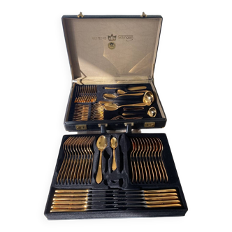 Cutlery cutlery Bestecke SBS solinger 70 pieces gold plated
