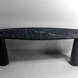 'Eros' console table in black marquina marble by Angelo Mangiarotti