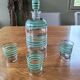 Art Deco carafe and 3 glasses