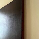 Oil painting on canvas, black and brown composition, 1974