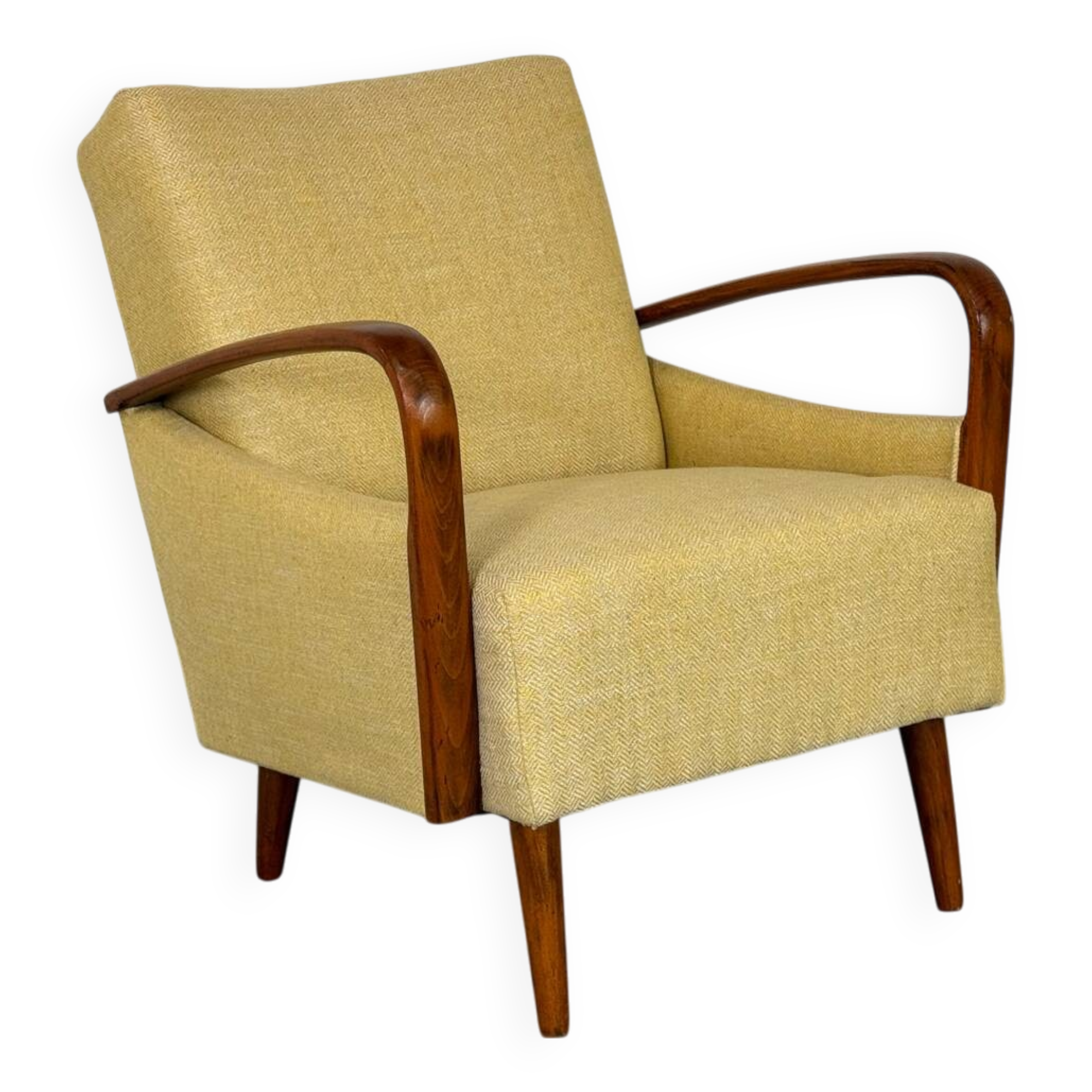 Fauteuil de salon moderniste du milieu du siècle, années 1950