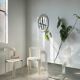 Italian style ceramic flower mirror