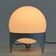 Vintage Space Age table lamp with glass globe and aluminium base