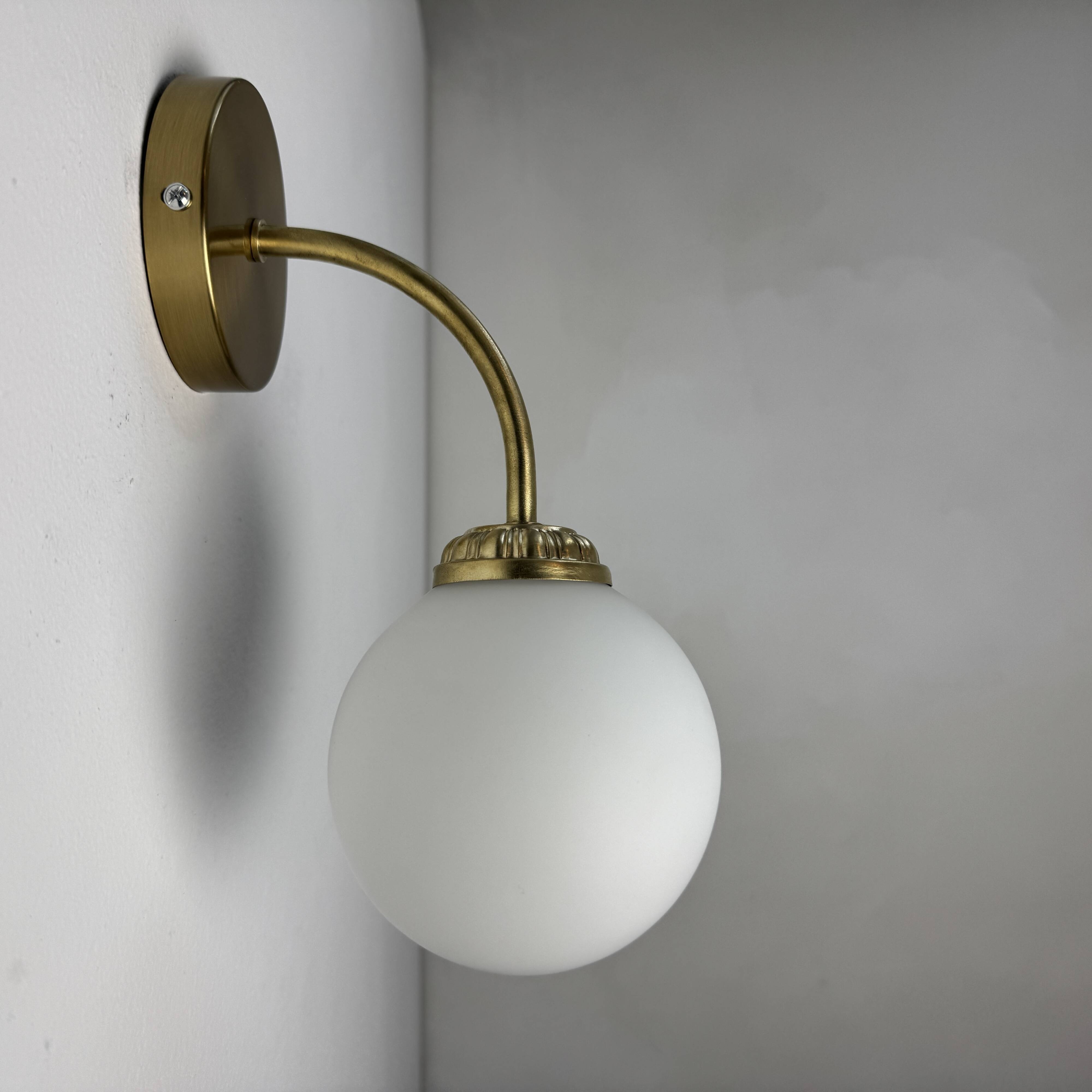 Old vintage opaline wall light