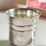 Silver-plated glass and napkin ring by UDNER