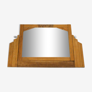 Miroir art déco de coiffeuse 60x39cm