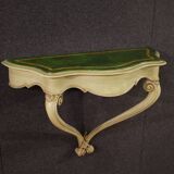 Lacquered and painted Italian console