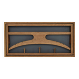 Authentic wall-mounted valet by Adam Hoff & Poul Østergaard for Virum Møbelsnedkeri, Denmark 1963.