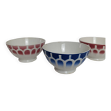 Facet bowl in the style of Moulin des Loups / St Amand