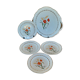 Serving dish and 4 dessert plates Sarreguemines