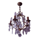 Chandelier cage with tassels