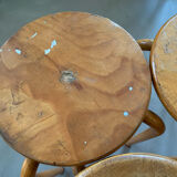 Set of 4 workshop stools