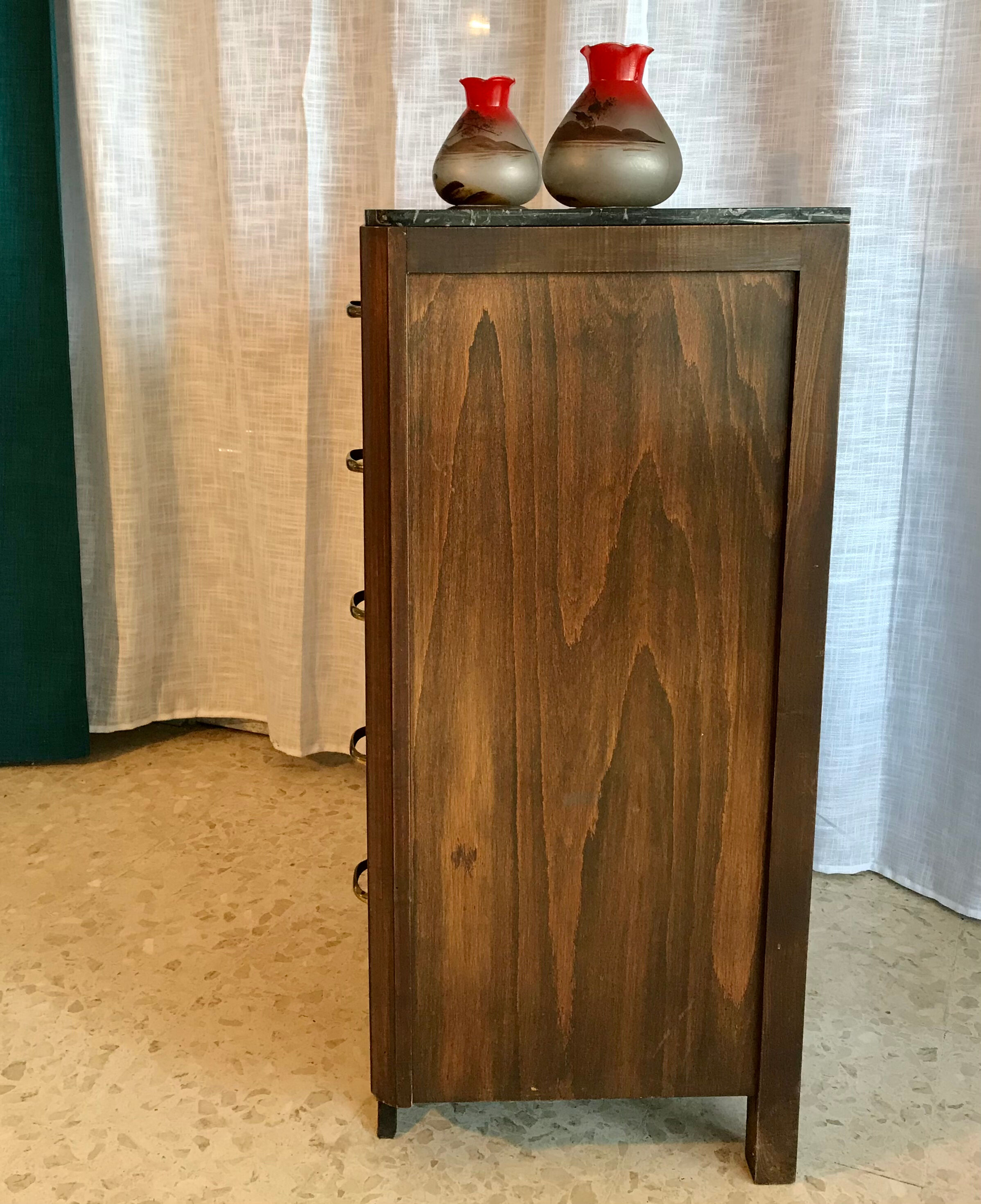 Commode écritoire art déco palissandre