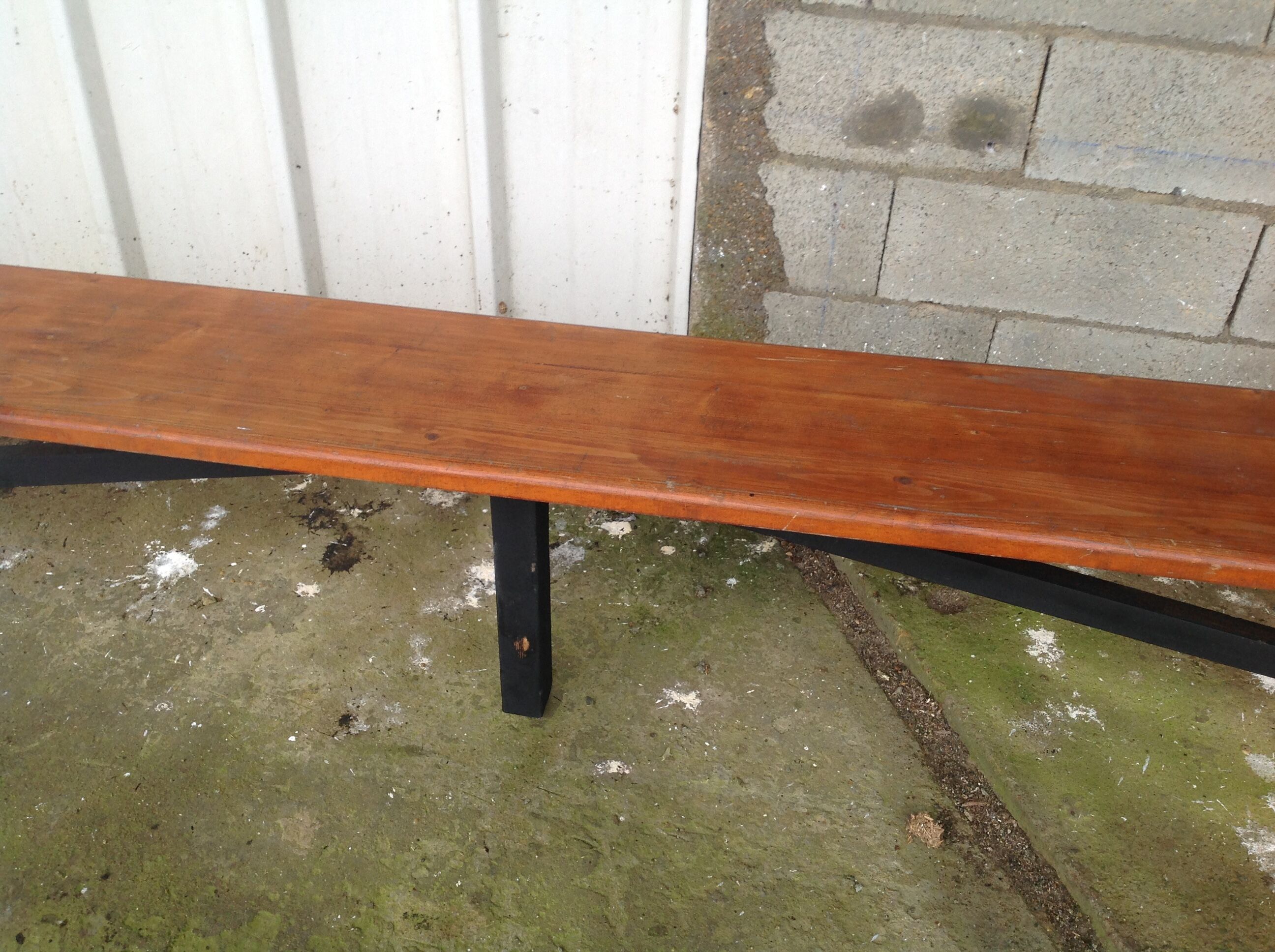 Farm table bench