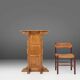 Church Console in solid wood, France ca. 1900