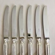 6 couteaux en inox vintage