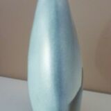 Lens vase designed by Yves Mohy, glazed ceramic by Virebent, 1970s