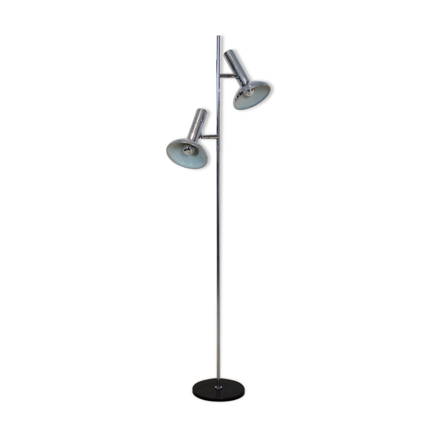 Lampadaire Koch & Lowy  en métal chromé