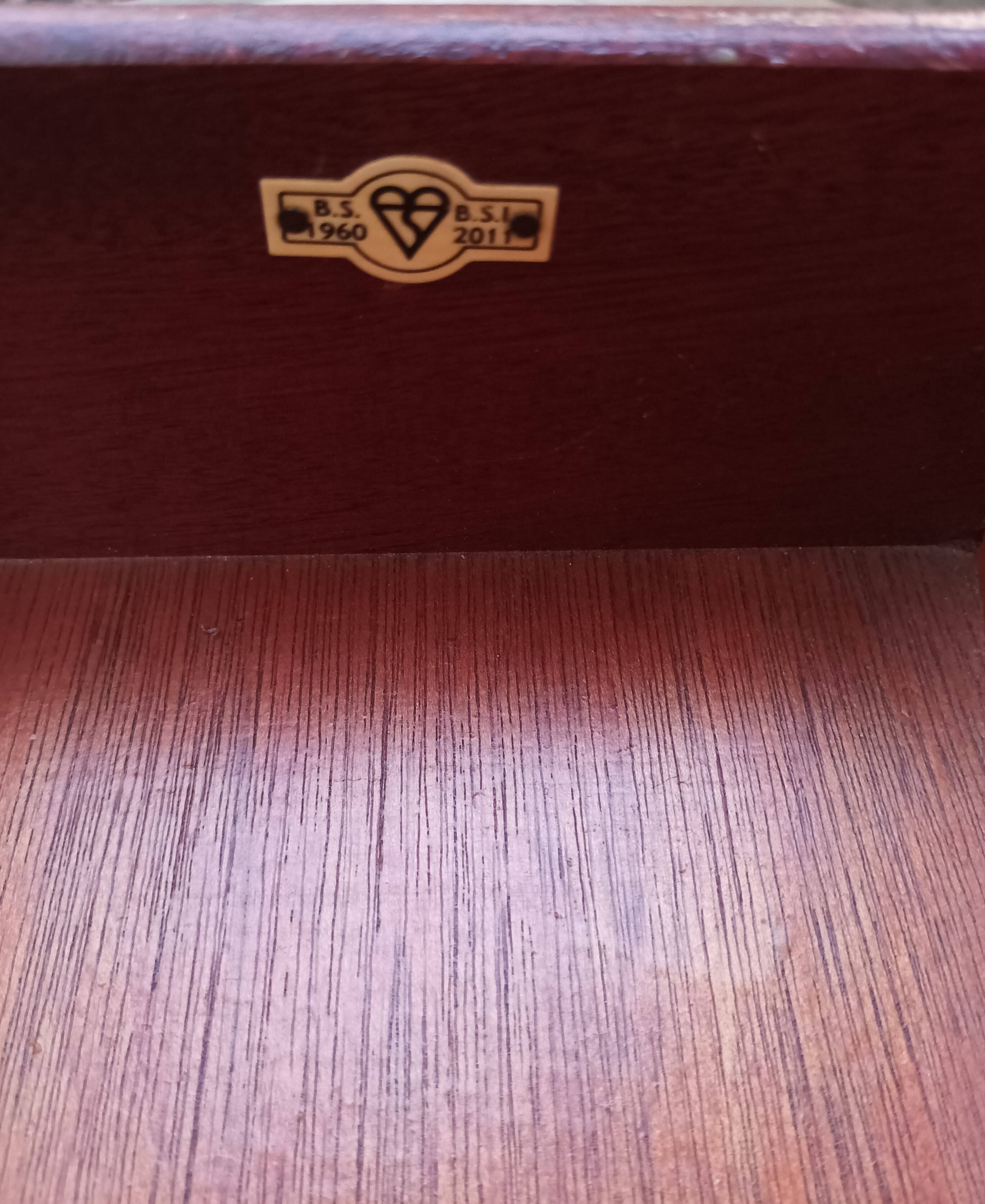 Austinsuite dressing table chest of drawers in Art Deco style oak 1960