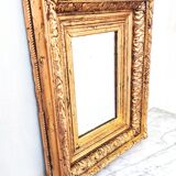 Napoleon III mirror, Wood and stucco, Gilded with copper leaf.