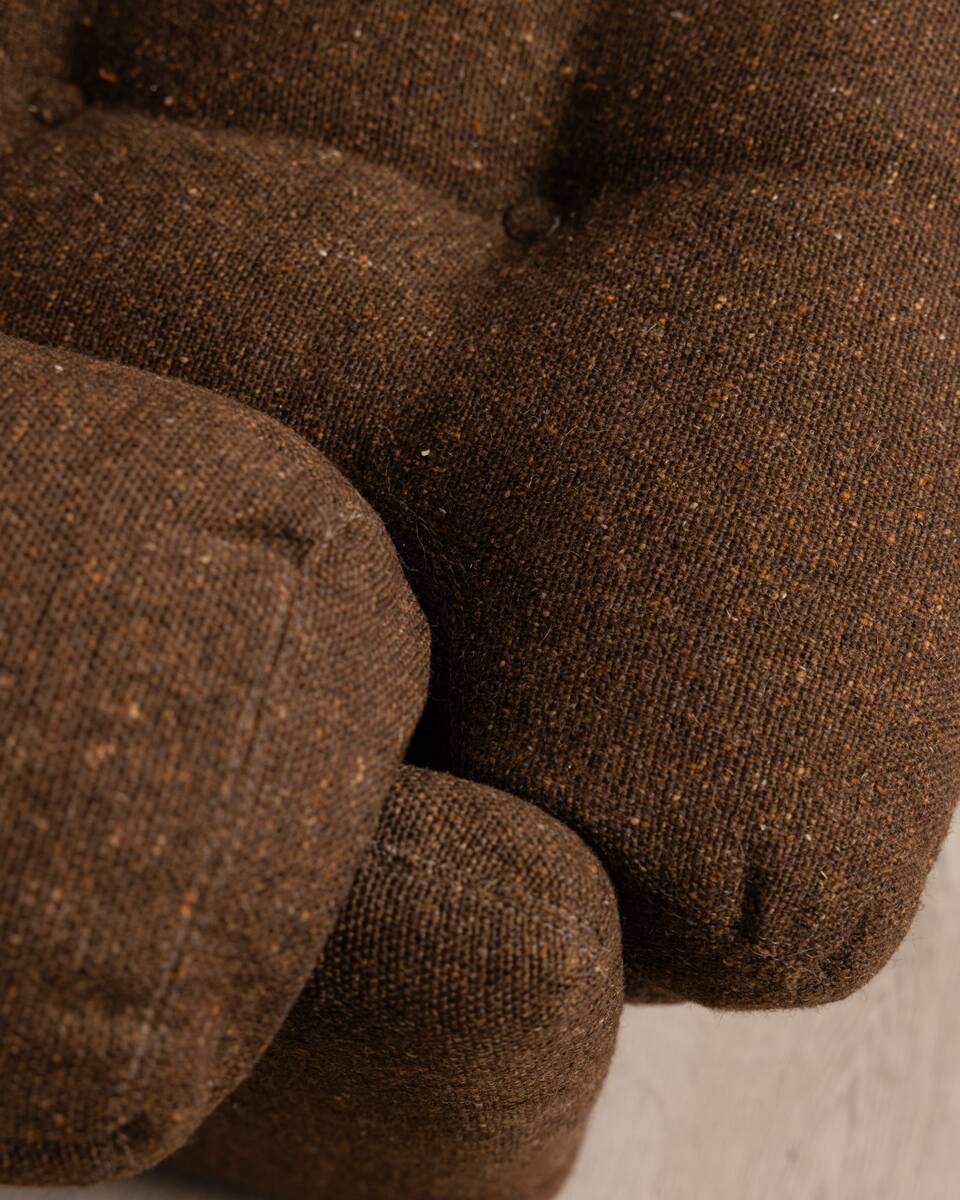 Paire de fauteuils années 70 en tissu mod. Coronado design Afra & Tobia Scarpa