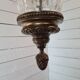 Lantern with fleur-de-lys crown in bronze 19th