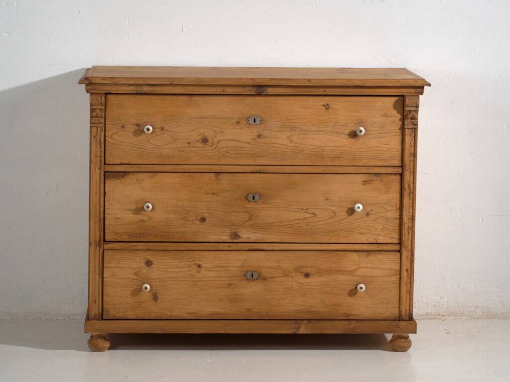 Antique pine wood commode – Central Europe (c.1900) #116