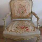 Armchair Louis XV period stamped old 18th century
