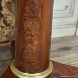 Empire Pedestal Table in Cuban Mahogany, Levanto Marble