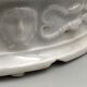 Inkwell late eighteenth early nineteenth white porcelain antique decoration