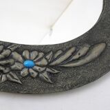 Oval Flower Mirror