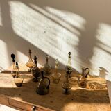 Art Deco Collection of 10 Sculptural Carafes Sweden 1920s