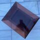 cube plexi fumé  a roulettes