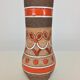 Vase Fratelli Fanciulacci céramique grès orange 1970