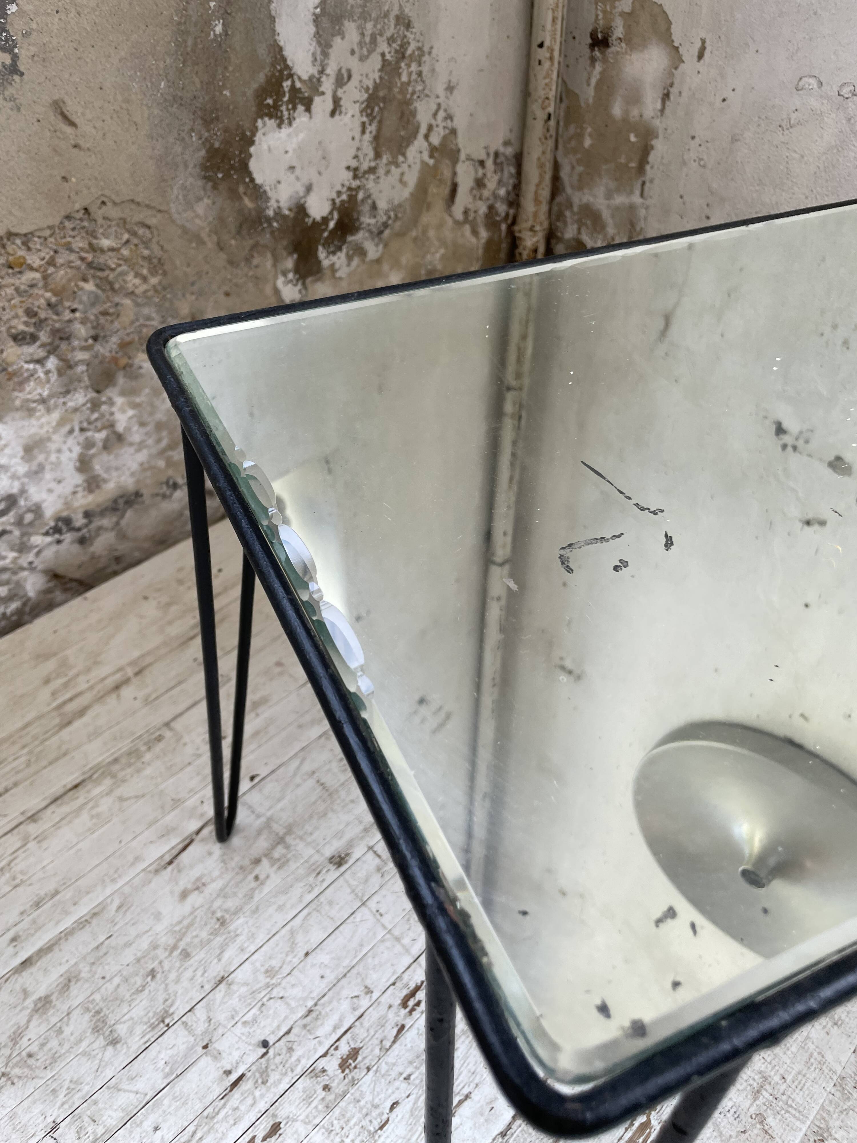 Mirrored coffee table from the 60s