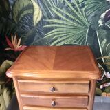 Louis xv style wooden bedside table