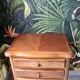 Louis xv style wooden bedside table