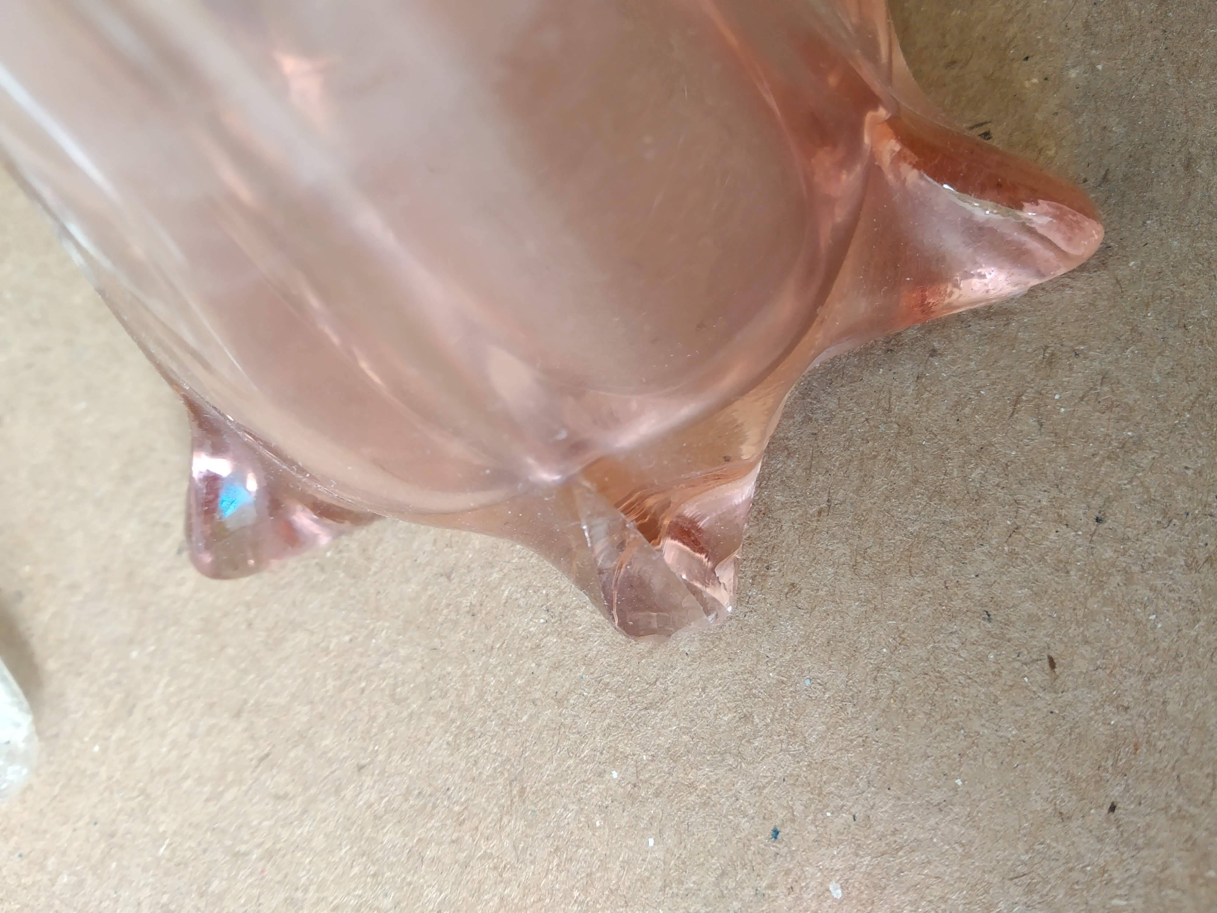 Pair of Art Nouveau glass soliflore vases