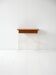 Vintage Scandinavian bedside table 1960s in metal and mahogany