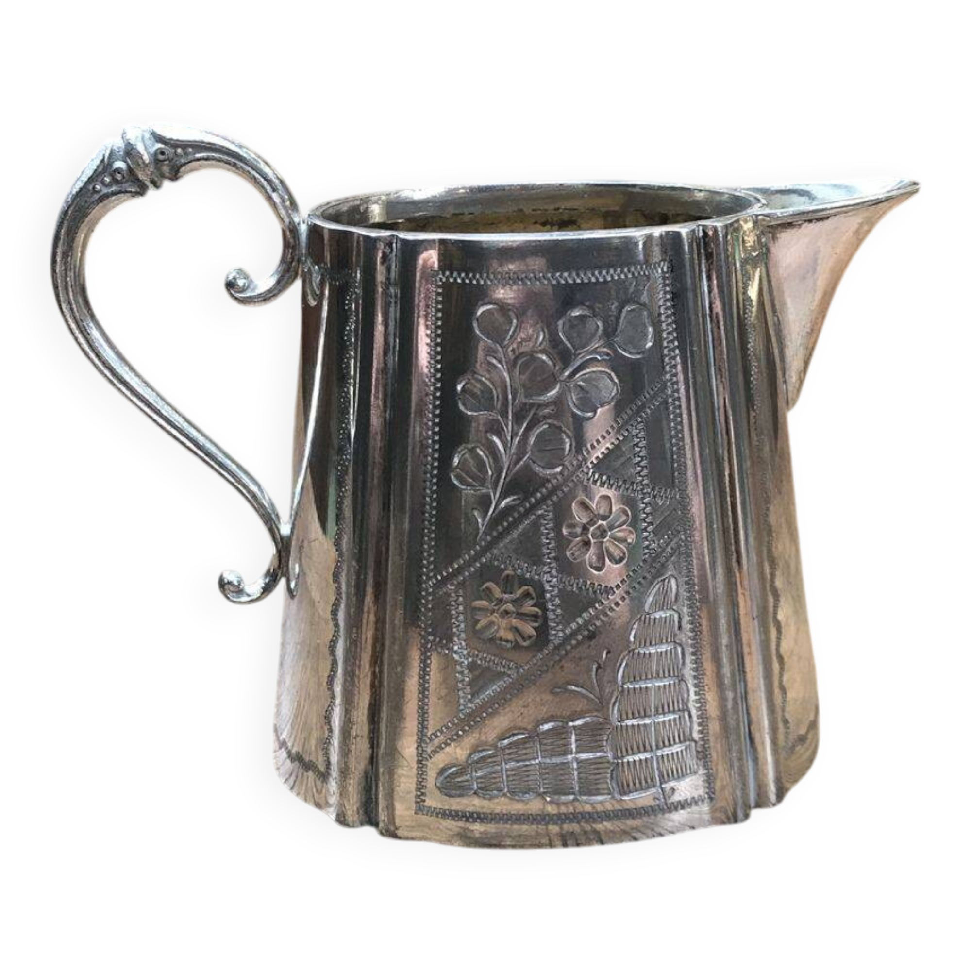 Silver-plated milk jug