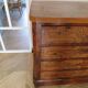Antique oak burr chest of drawers - 4 drawers - marquetry inlay from the early 21st century