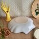 White shell dish Emile Henry France vintage