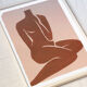 Female body art print