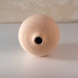 Unglazed ceramic ball vase