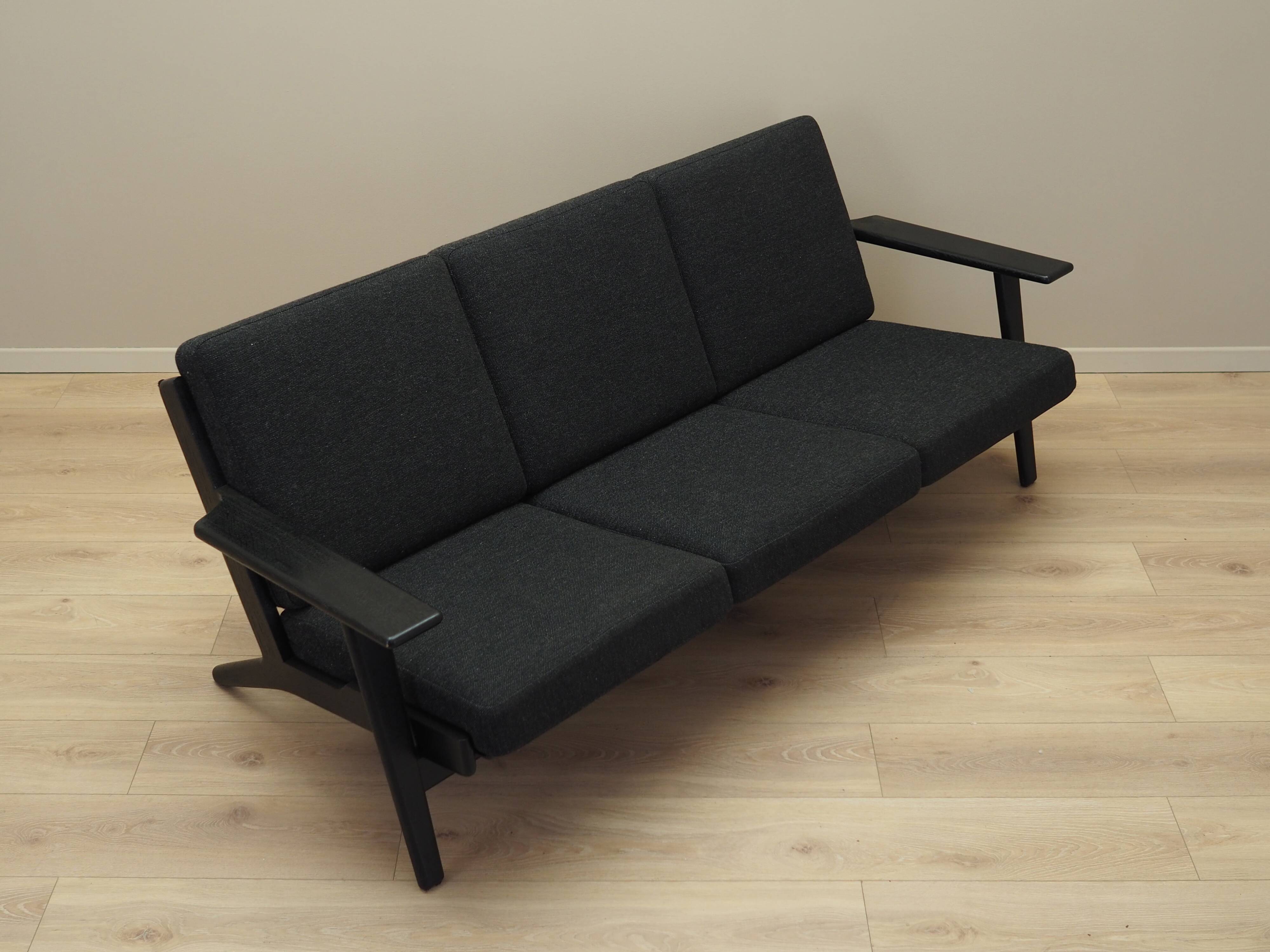Oak sofa, Danish design, 1960s, designer: Hans. J. Wegner, production: Geta