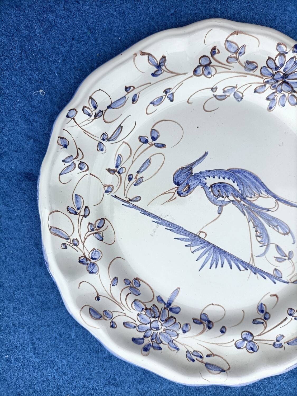 Moustiers Sainte Marie pottery plate 🌸